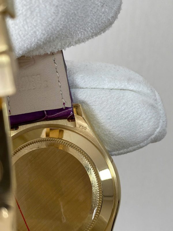 Đồng Hồ Rolex Cosmograph Daytona Màu Tím Chế Tác Vàng Nguyên Khối 18K + Đá Quý Tự Nhiên 40mm (2)