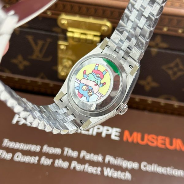 Đồng Hồ Rolex DateJust 126234 Replica 11 Mặt Hồng Họa Tiết Vi Tinh Xưởng AR 36mm (2)