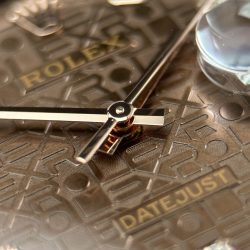 Đồng Hồ Rolex DateJust Chế Tác 11 Mặt Nâu Họa Tiết Vi Tinh Dây Jubilee Xưởng AR 36mm (2)