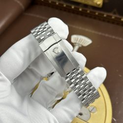 Đồng Hồ Rolex DateJust Chế Tác Mặt Xanh Blue Họa Tiết Vi Tinh Nhà Máy AR 36mm (2)