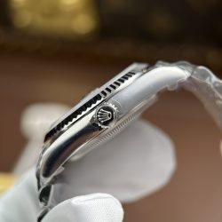 Đồng Hồ Rolex DateJust Chế Tác Mặt Xanh Blue Họa Tiết Vi Tinh Nhà Máy AR 36mm (2)