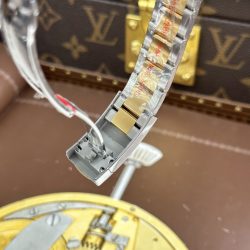 Đồng Hồ Rolex DateJust Replica 11 Mặt Vàng Họa Tiết Vi Tinh Dây Oyster Xưởng AR 36mm (2)