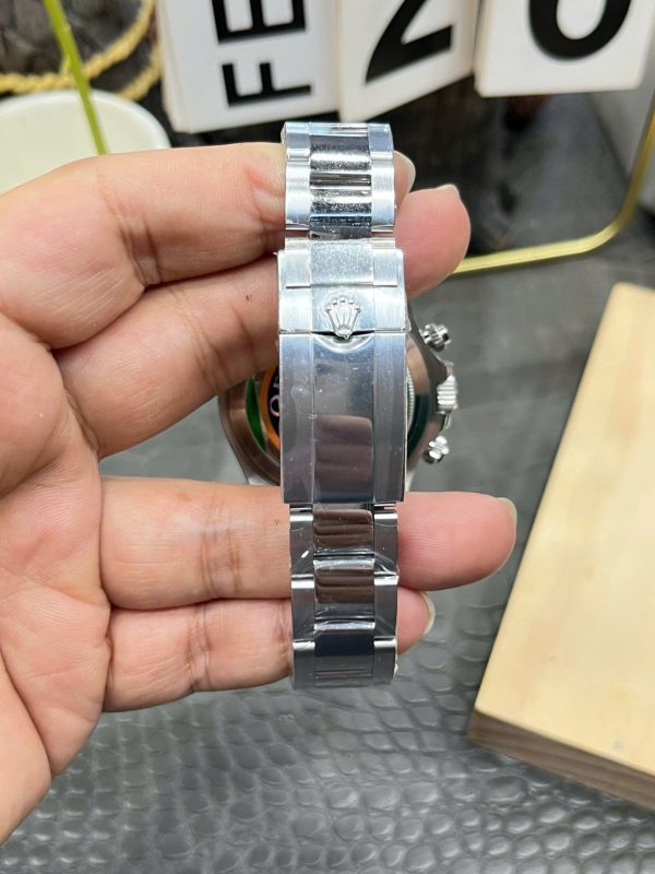 Đồng Hồ Rolex Daytona Chế Tác Mặt Xanh Bắng Cọc Số Chữ Ả Rập Nhà Máy QF 40mm (2)