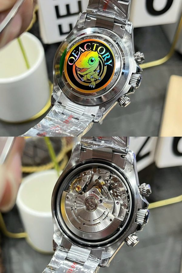Đồng Hồ Rolex Daytona Chế Tác Mặt Xanh Bắng Cọc Số Chữ Ả Rập Nhà Máy QF 40mm (2)