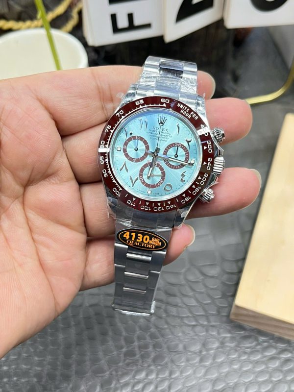 Đồng Hồ Rolex Daytona Chế Tác Mặt Xanh Bắng Cọc Số Chữ Ả Rập Nhà Máy QF 40mm (2)