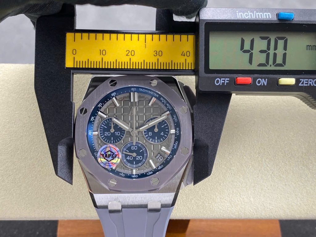 Đồng Hồ Audemars Piguet Chế Tác Royal Oak Offshore Chronograph 26420IO Màu Xám Nhà Máy APS 43mm (3)