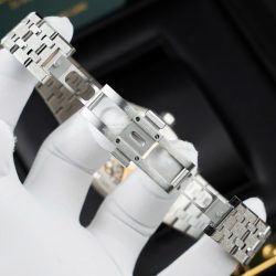 Đồng Hồ Audemars Piguet Rep Cao Cấp Royal Oak Frosted Gold 15454BC Mặt Đen Xưởng APS 37mm (2)