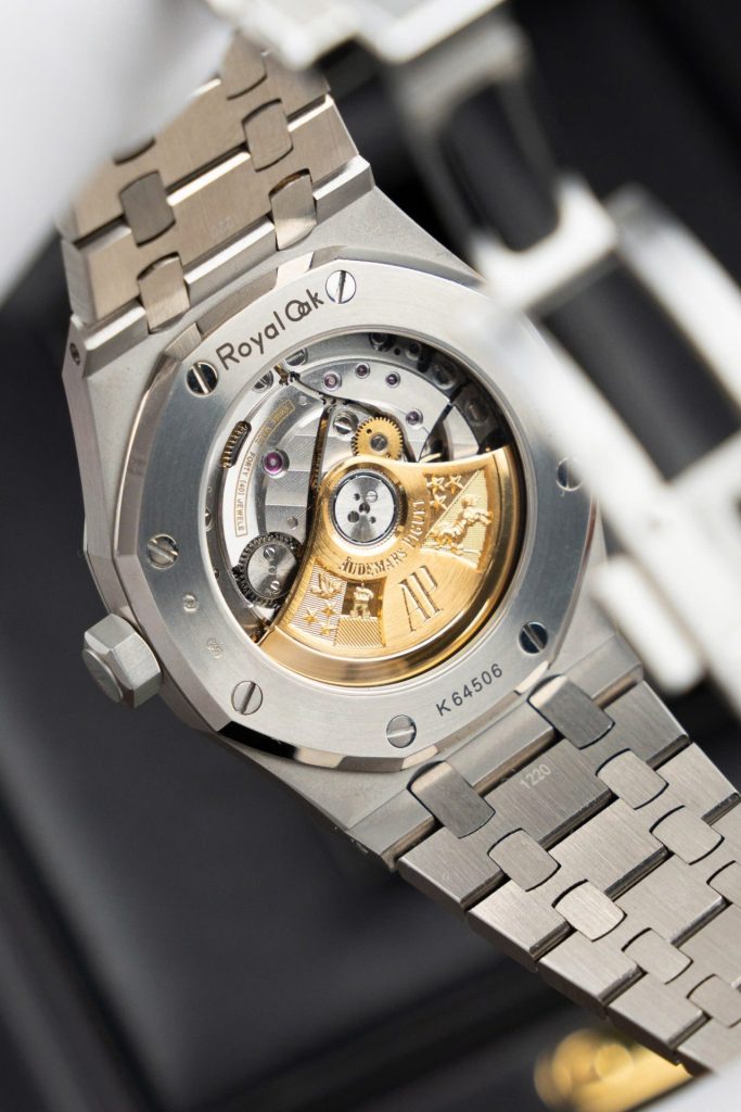Đồng Hồ Audemars Piguet Replica 11 Royal Oak Frosted Gold 15454BC Mặt Xanh Dương Xưởng APS 37mm (2)