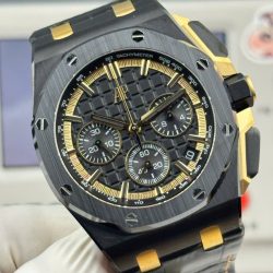 Đồng Hồ Audemars Piguet Replica 11 Royal Oak Offshore Chronograph 26420CE Vỏ Gốm Đen Máy Cơ Thụy Sỹ 43mm (2)