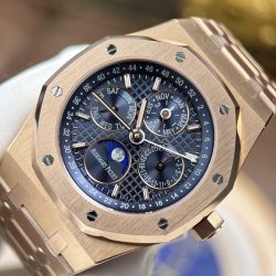 Đồng Hồ Audemars Piguet Royal Oak Perpetual Calendar 26574OR Chế Tác Mặt Xanh Lam Hoạ Tiết Grande Tapisserie 41mm (2)