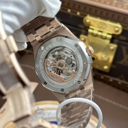 Đồng Hồ Audemars Piguet Royal Oak Perpetual Calendar 26574OR Chế Tác Mặt Xanh Lam Hoạ Tiết Grande Tapisserie 41mm (2)