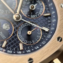 Đồng Hồ Audemars Piguet Royal Oak Perpetual Calendar 26574OR Chế Tác Mặt Xanh Lam Hoạ Tiết Grande Tapisserie 41mm (2)