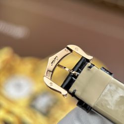 Đồng Hồ Cartier Ballon Blanc Rep 11 Nữ Mặt Xám Viền Đính Đá Nhà Máy AF 30mm (2)