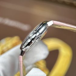 Đồng Hồ Cartier Ballon Bleu Rep 11 Nữ Màu Hồng Dây Da Nhà Máy AF 33mm (2)