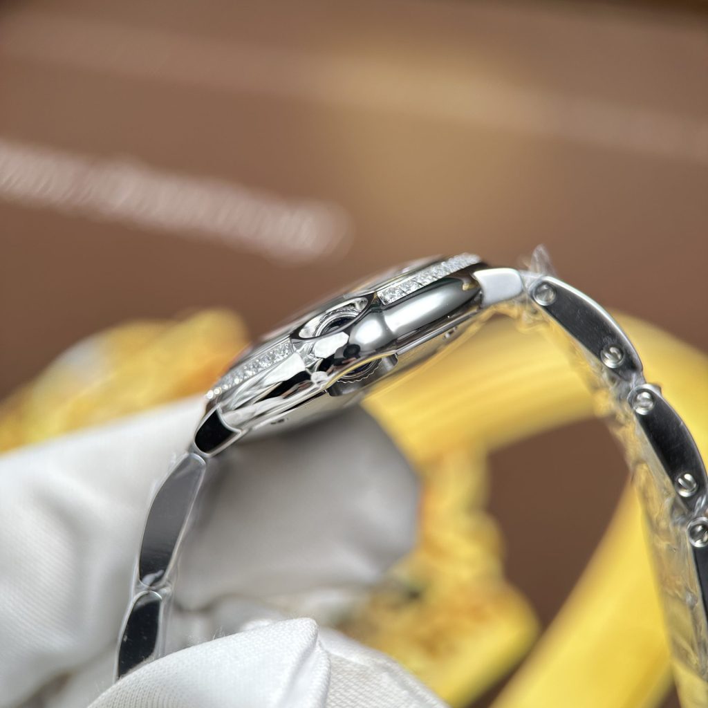 Đồng Hồ Cartier Ballon Bleu W4BB0037 Rep Cao Cấp Mặt Hồng Dây Kim Loại Xưởng AF 33mm (2)