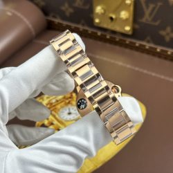 Đồng Hồ Cartier Ballon Bleu WGBB0054 Chế Tác Mạ Vàng Hồng Máy Pin Nhà Máy AF 33mm (2)