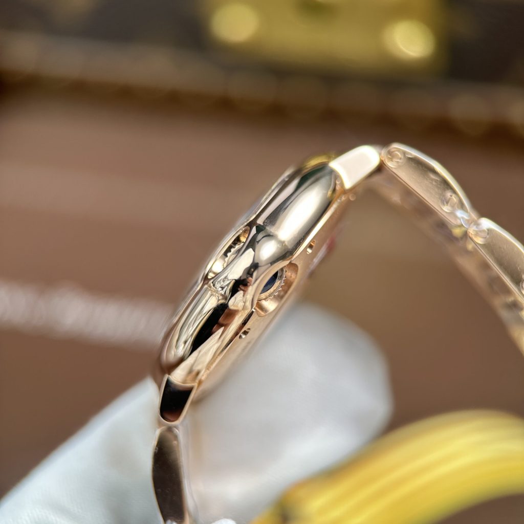 Đồng Hồ Cartier Ballon Bleu WGBB0054 Chế Tác Mạ Vàng Hồng Máy Pin Nhà Máy AF 33mm (2)