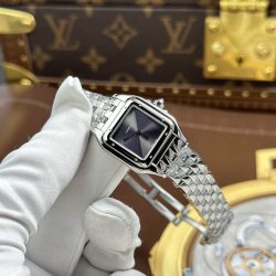 Đồng Hồ Cartier Panthere Small Model Replica 11 Nữ Mặt Xám Máy Pin 23x30mm (2)