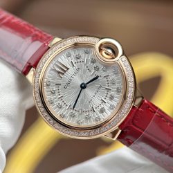 Đồng Hồ Cartier Replica 11 Ballon Bleu De Cartier WJBB0033 Nữ Đính Đá Xưởng AF 33mm (2)