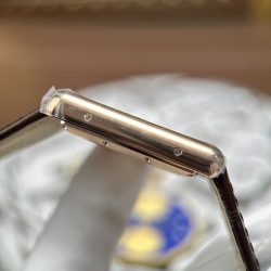 Đồng Hồ Cartier Tank Louis Fake 11 Mặt Trắng Vỏ Mạ Vàng Hồng 27.8x38 (2)