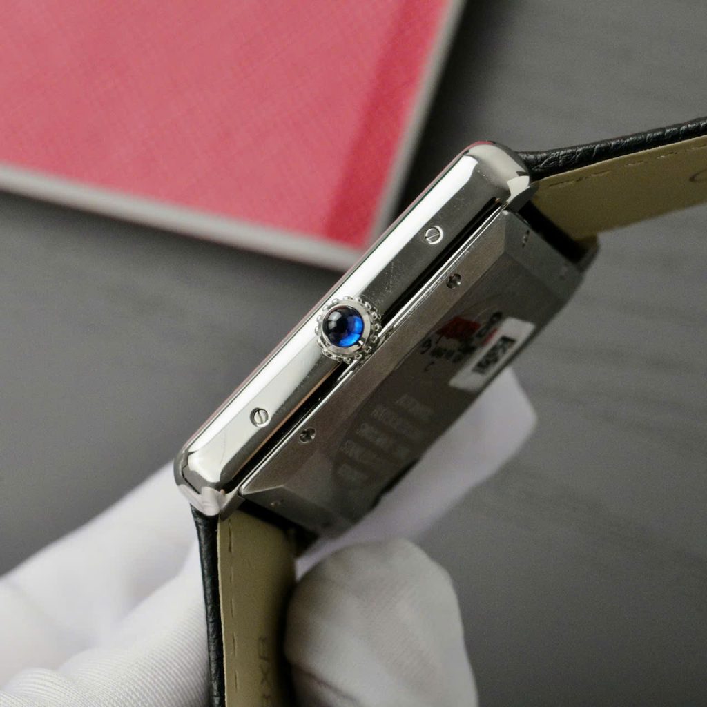 Đồng Hồ Cartier Tank Solo Replica Cao Cấp Mặt Trắng Máy Cơ Tự Động Nhà Máy AF 41mm (2)