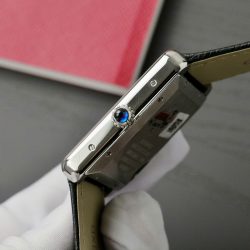 Đồng Hồ Cartier Tank Solo Replica Cao Cấp Mặt Trắng Máy Cơ Tự Động Nhà Máy AF 41mm (2)