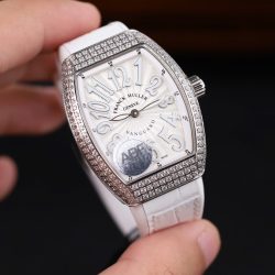 Đồng Hồ Franck Muller V32 Replica 11 Mặt Trắng Đính Full Đá Nhà Máy ABF 36mm (2)