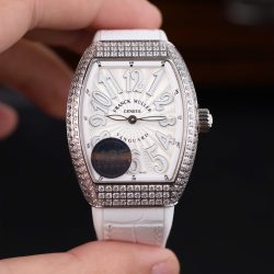 Đồng Hồ Franck Muller V32 Replica 11 Mặt Trắng Đính Full Đá Nhà Máy ABF 36mm (2)