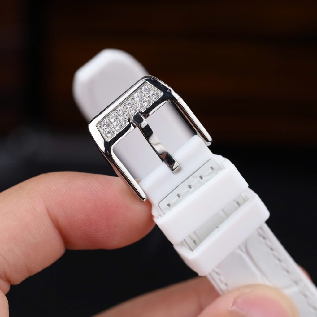 Đồng Hồ Franck Muller V32 Replica 11 Mặt Trắng Đính Full Đá Nhà Máy ABF 36mm (2)