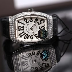 Đồng Hồ Franck Muller V32 Replica 11 Màu Đen Máy Pin Thụy Sỹ Nhà Máy ABF 36mm (2)