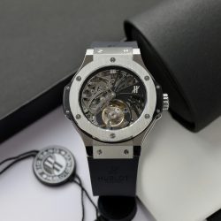 Đồng Hồ Hublot Big Bang Tourbillon Chế Tác Mặt Lộ Cơ Dây Cao Su 44mm (2)