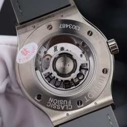 Đồng Hồ Hublot Classic Fusion Replica Cao Cấp Mặt Màu Xám Vỏ Titanium Siêu Nhẹ Xưởng JJZ 42mm (2)