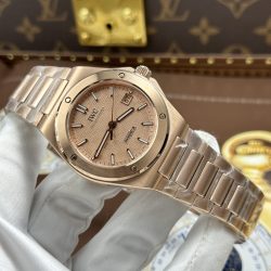 Đồng Hồ IWC Ingenieur Replica 11 Vỏ Mạ Vàng Hồng Máy Cơ Thuỵ Sỹ Xưởng V7 40mm (2)