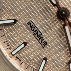 Đồng Hồ IWC Ingenieur Replica 11 Vỏ Mạ Vàng Hồng Máy Cơ Thuỵ Sỹ Xưởng V7 40mm (2)