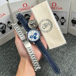 Đồng Hồ Omega Chế Tác Speedmaster Silver Snoopy 50th Anniversary New 2025 42mm