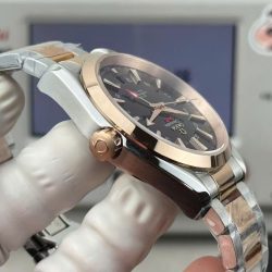 Đồng Hồ Omega Seamaster GMT Chế Tác Mặt Đen Máy Cơ Thụy Sỹ Nhà Máy VS 41 (2)