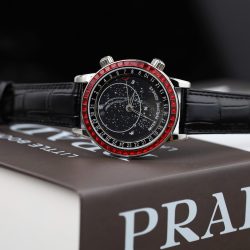 Đồng Hồ Patek Philippe Chế Tác Grand Complications 6104G Màu Đen Viền Đính Đá Đỏ 40mm (2)