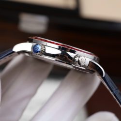 Đồng Hồ Patek Philippe Grand Complications 6104G Replica 11 Màu Xanh Dương Viền Đính Đá Đỏ 40mm (2)