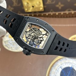 Đồng Hồ Richard Mille RM055 Chế Tác Màu Đen Vỏ Gốm Nhà Máy ZF 49.9×42 (2)