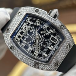 Đồng Hồ Richard Mille RM67-01 Chế Tác Mặt Lộ Cơ Vỏ Đính Full Kim Cương Moissanite 38.7x47 (2)