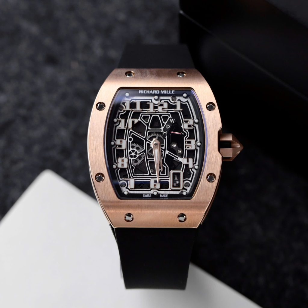 Đồng Hồ Richard Mille RM67-01 Skeleton Chế Tác Mạ Vàng Hồng Máy Mỏng 38,7mm (2)