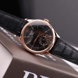 Đồng Hồ Rolex Cellini Dual Time 50525 Chế Tác Mặt Đen Vỏ Bọc Vàng Hồng 18K 39mm (2)