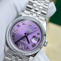 Đồng Hồ Rolex DateJust 126234 Chế Tác Mặt Tím Chải Tia Máy Cơ Thụy Sỹ 36mm (2)
