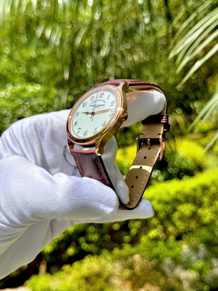 Đồng Hồ Vacheron Constantin Historiques 86122 Replica 11 Mạ Vàng Hồng Mặt Trắng 39mm (2)