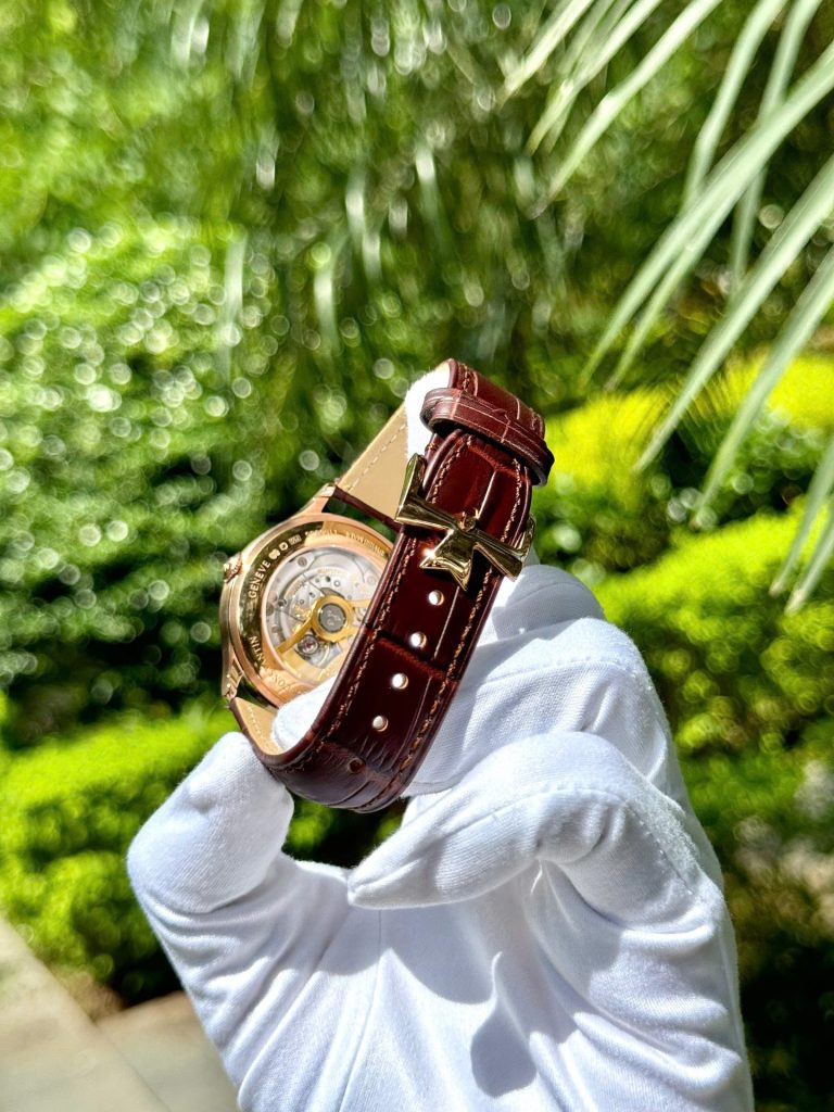 Đồng Hồ Vacheron Constantin Historiques 86122 Replica 11 Mạ Vàng Hồng Mặt Trắng 39mm (2)