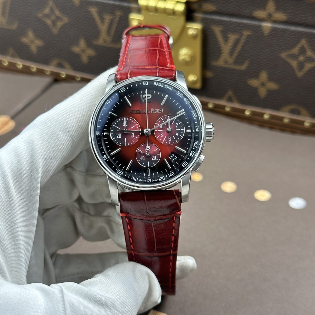 Đồng Hồ Audemars Piguet Code 11.59 Rep 11 Mặt Số Màu Đỏ Tía Xưởng APS 41mm (2)