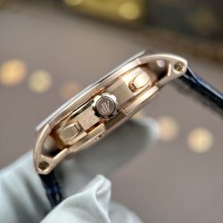 Đồng Hồ Audemars Piguet Code 11.59 Replica 11 Mặt Xanh Dương Vỏ Mạ Vàng Hồng Xưởng APS 41mm (2)