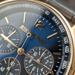 Đồng Hồ Audemars Piguet Code 11.59 Replica 11 Mặt Xanh Dương Vỏ Mạ Vàng Hồng Xưởng APS 41mm (2)