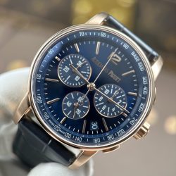 Đồng Hồ Audemars Piguet Code 11.59 Replica 11 Mặt Xanh Dương Vỏ Mạ Vàng Hồng Xưởng APS 41mm (2)