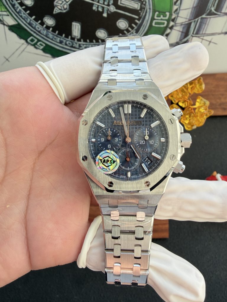 Đồng Hồ Audemars Piguet Royal Oak 26715ST Chế Tác Mặt Xanh Dương Máy Cơ Thuỵ Sỹ APS 38mm (1)